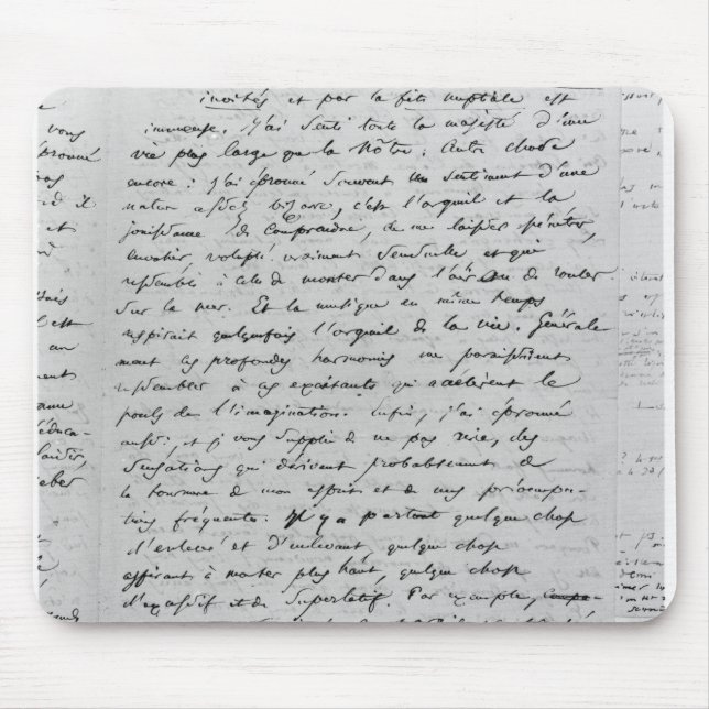 Letter to Richard Wagner  17th February 1860 Mouse Pad (Front)