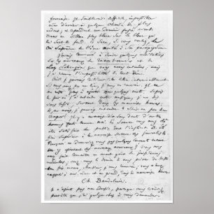 Letter to Richard Wagner 17th February 1860 Poster