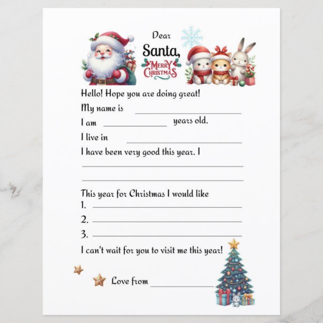 Letter to Santa  (Front)