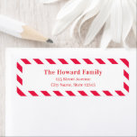 Letter To Santa Christmas Holiday Address Label<br><div class="desc">Send out your mails in a chic and stylish way with these return address labels. Text and background color can be customized online. Matching items available. Visit berryberrysweet.com for modern stationery and personalized gifts!</div>