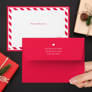 Letter To Santa Christmas Holiday Card Envelopes