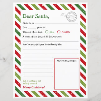Letter to Santa, Dear Santa Letter Kids