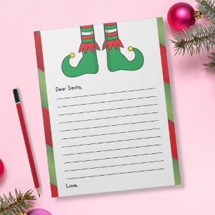 Letter to Santa - Elf Boots Notepad