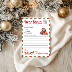 Letter to Santa Kids Letter to Santa Printable