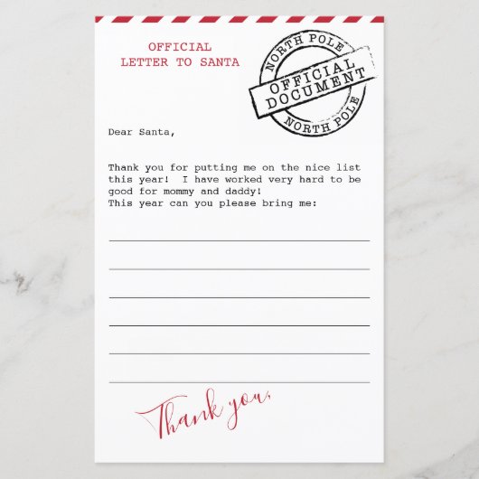 Letter to Santa - Kids Package (Front)