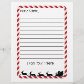 Letter to Santa Letterhead
