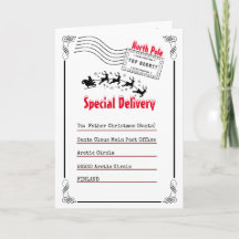 Letter to Santa North Pole delivery kids photo