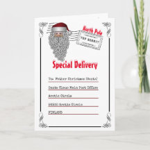 Letter to Santa North Pole from kids photo