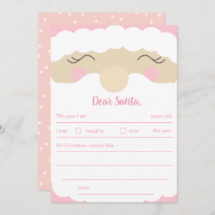 Letter To Santa Pinkmas Holiday Card