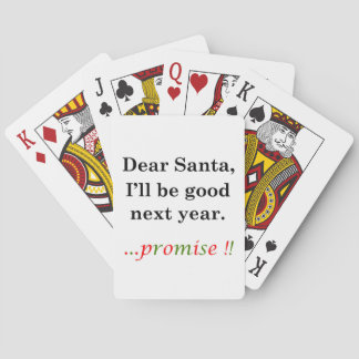 Letter to Santa Poker Cards