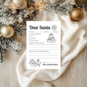 Letter To Santa Printable Easy To Print Letter