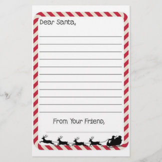 Letter to Santa Stationery