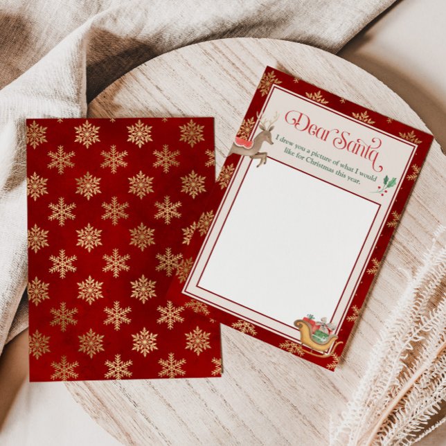 Letter to Santa template. Draw a picture template (Creator Uploaded)