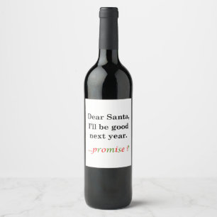 Letter to Santa Wine Label