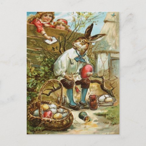 Letter to The Easter Bunny Holiday Postcard