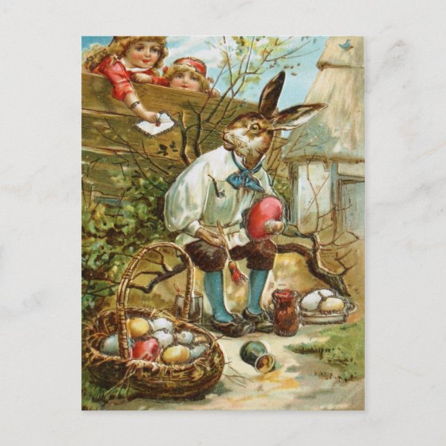 Letter to The Easter Bunny Holiday Postcard (Front)