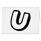 Letter U (Front Horizontal)