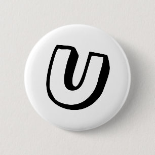 Letter U Button