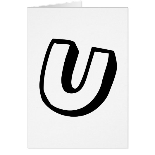 Letter U Cards (Front)