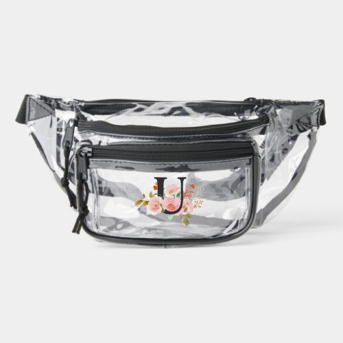 Letter U Clear Fanny Pack