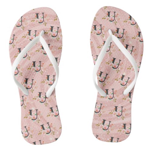 Letter U Flip Flops