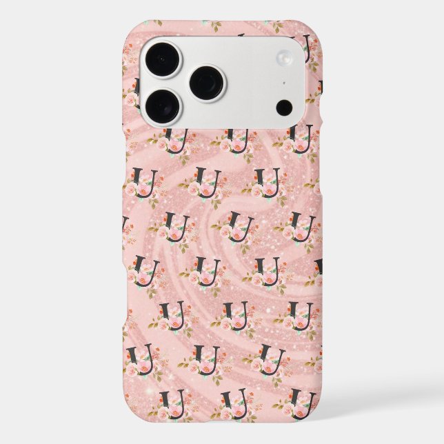 Letter U iPhone Case (Back)