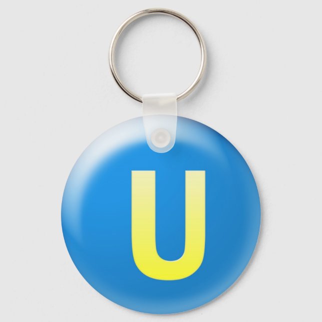 Letter U Keychain (Front)