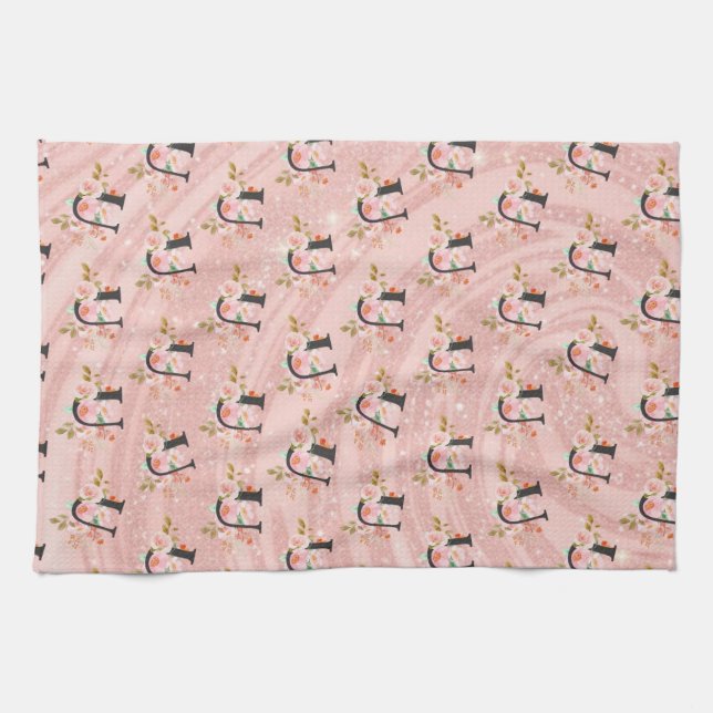 Letter U Kitchen Towel (Horizontal)