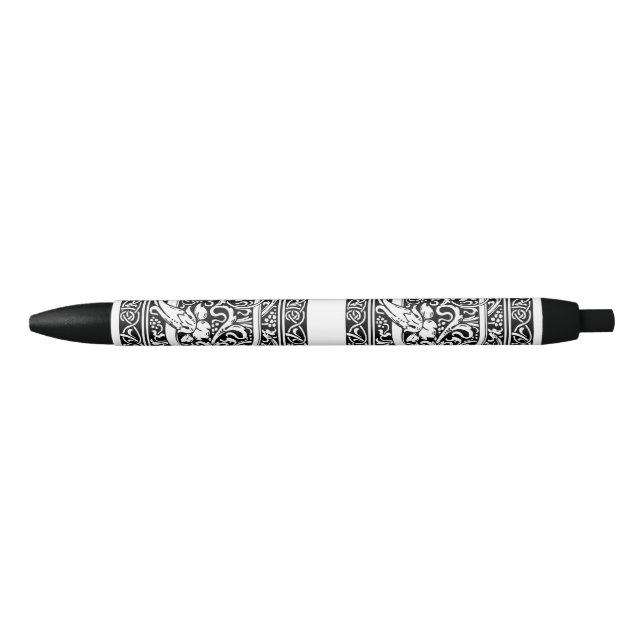 Letter U Medieval Monogram Art Nouveau Pen (Front)