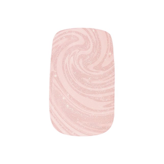 Letter U Minx Nail Art (Left Thumb)