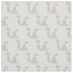 Letter U monogram decorative text custom fabric