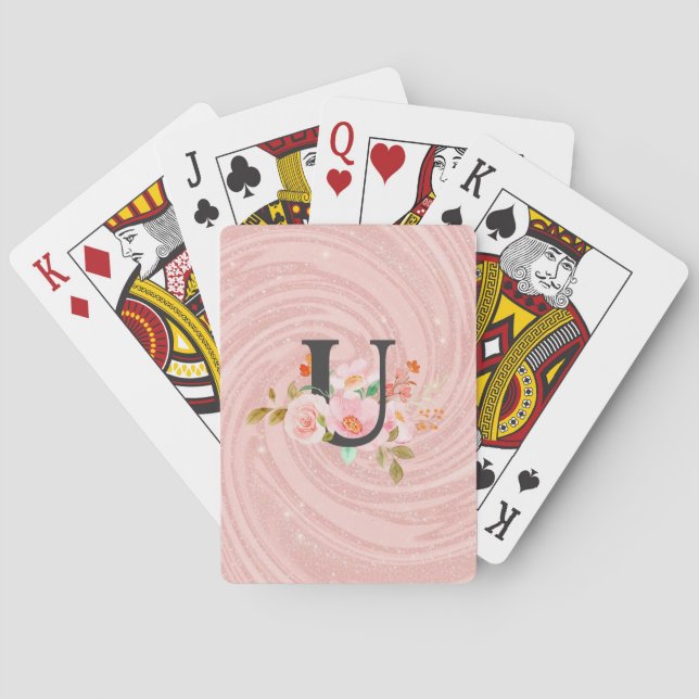 Letter U Poker Cards (Back)