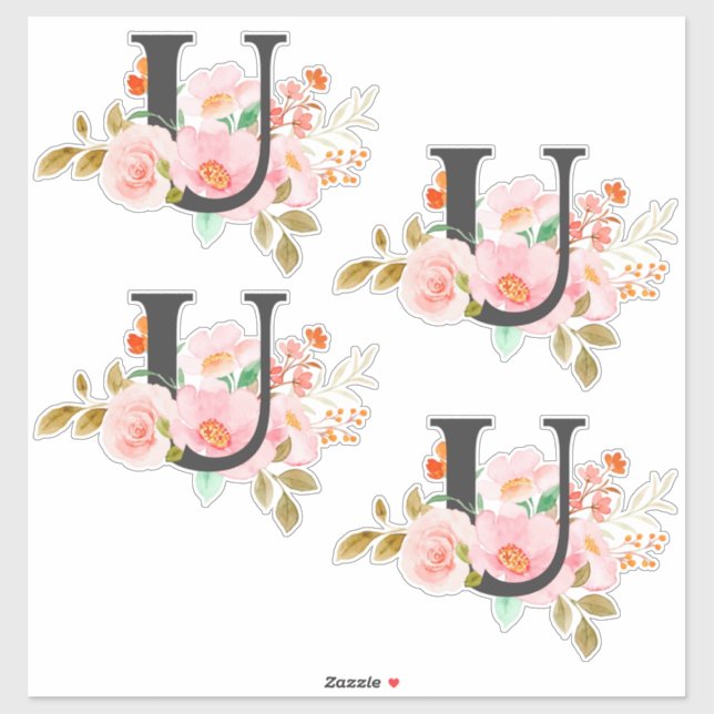 Letter U Sticker (Sheet)