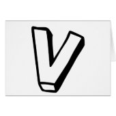 Letter V (Front Horizontal)