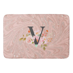Letter V Bath Mat