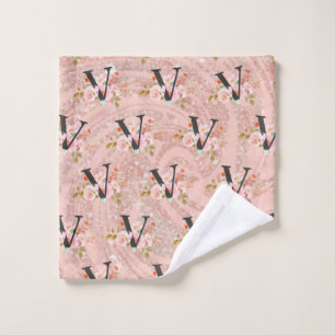 Letter V Bath Towel Set