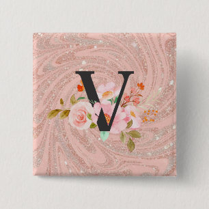 Letter V Button