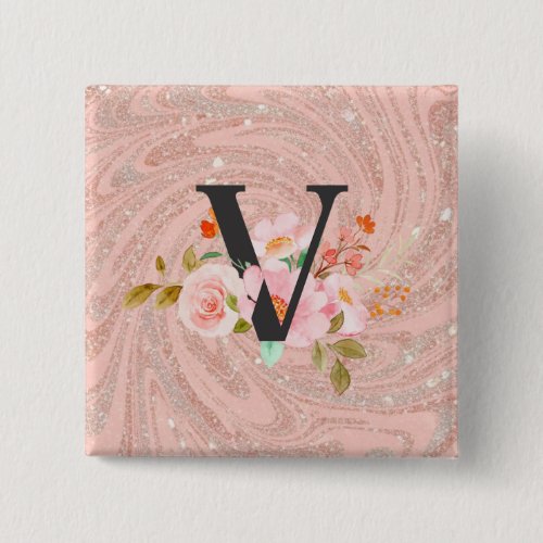 Letter V Button