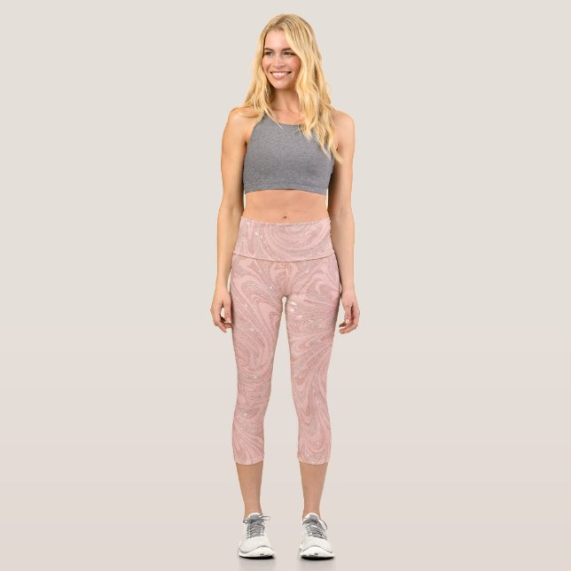 Letter V Capri Leggings (Front)