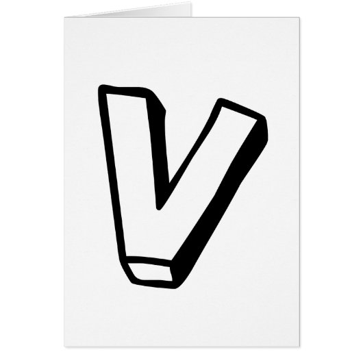 Letter V Cards (Front)