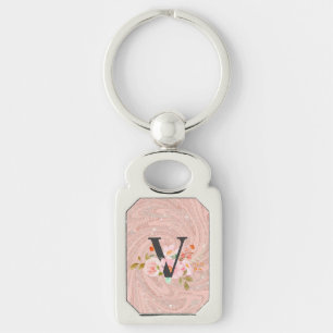 Letter V Keychain