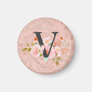 Letter V Magnet