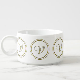 "Letter V" Monogram Bowl