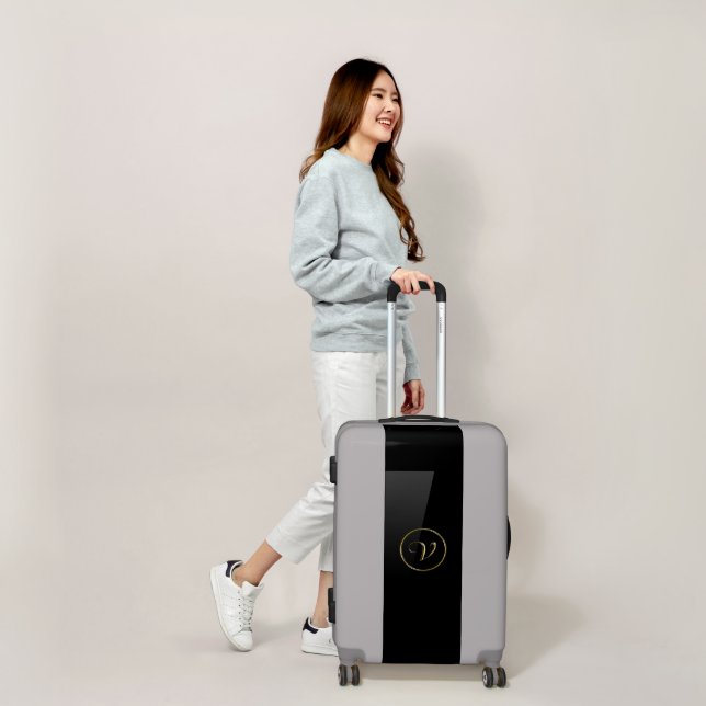 "Letter V" Monogram Luggage (Scale)