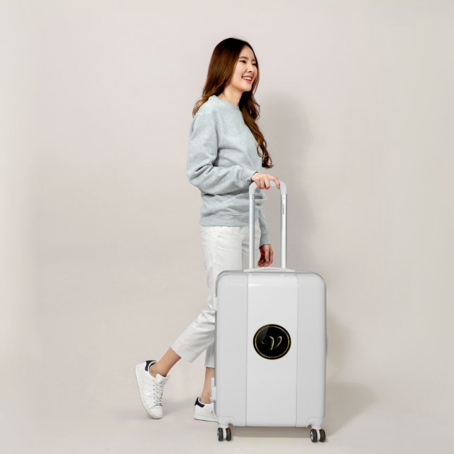 "Letter V" Monogram Luggage (Scale)