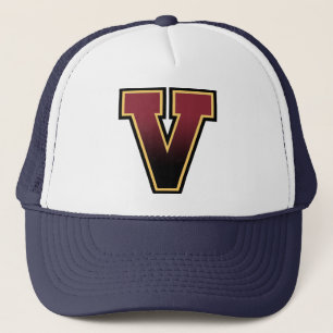 Letter "V" monogram Trucker Hat
