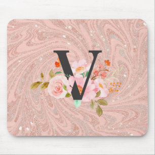 Letter V Mouse Pad