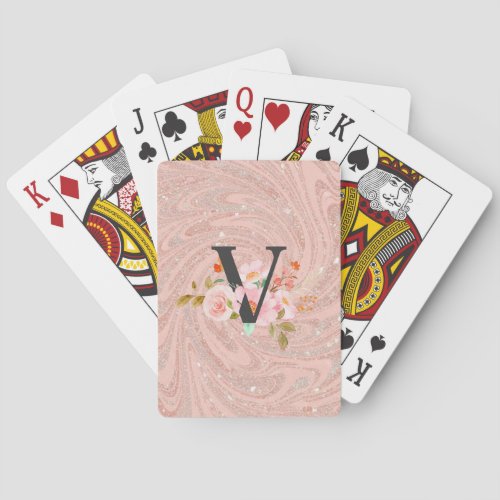 Letter V Poker Cards