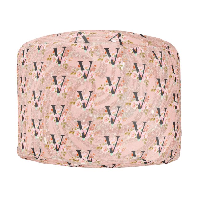 Letter V Pouf (Front)