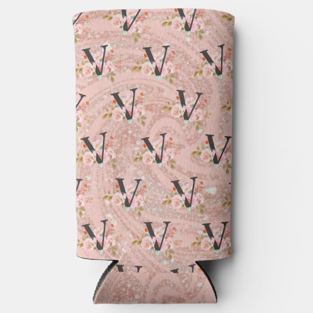 Letter V Seltzer Can Cooler (Front)